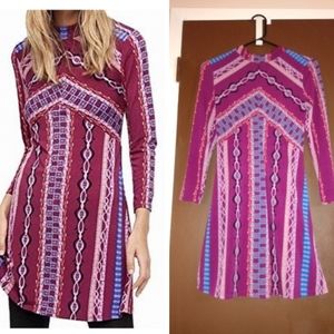Free People Multicolor Geometric Dress